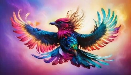 uniphoenix,phoenixes,phoenix rooster,colorful birds,pheonix,phenix,peace dove,bird png,rainbow lory,dove of peace,fire birds,peacocke,hotbird,rainbow background,ornamental bird,scarlet macaw,pegasi,colorful background,macaw hyacinth,bird illustration,Illustration,Realistic Fantasy,Realistic Fantasy 37