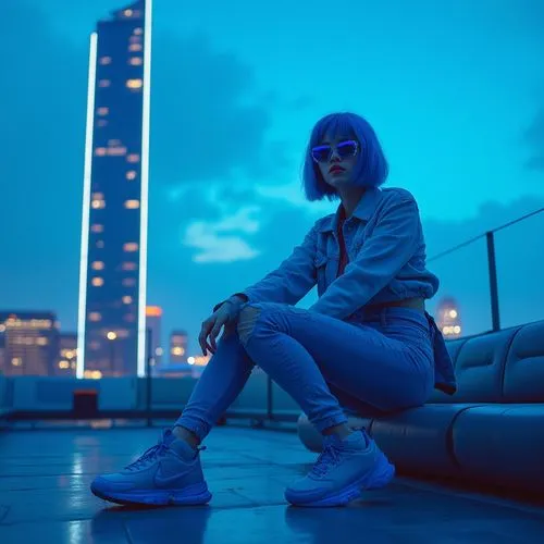 rooftop,jorja,blue shoes,bleu,blue hour,above the city,on the roof,rooftops,roof top,blu,syd,blue light,photo session at night,atop,dallas,indigo,minneapolis,azure,elevated,bluelight,Photography,General,Realistic