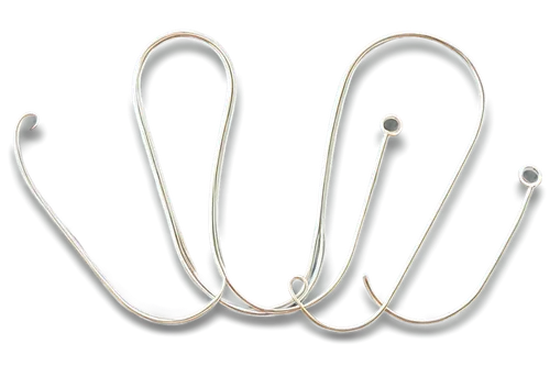 Transparent paperclip, metal material, silver color, smooth surface, curled shape, small size, solo, front view, soft focus, warm light, shallow depth of field, minimalist composition.,clothes hangers