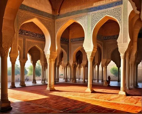 shahi mosque,mihrab,persian architecture,islamic architectural,alcazar of seville,king abdullah i mosque,iranian architecture,zayandeh,quasr al-kharana,mosque hassan,mosques,alhambra,meknes,kashan,grand mosque,alabaster mosque,al nahyan grand mosque,isfahan,esfahan,ibn tulun,Conceptual Art,Oil color,Oil Color 22