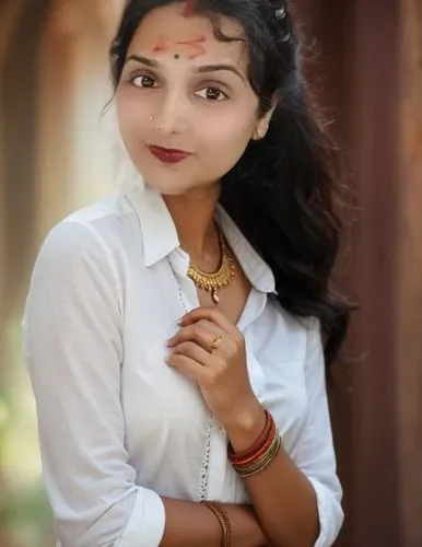 indian woman dressed in white poses in the street,anupama,indian girl,mandodari,akshaya,jyotsna,devayani