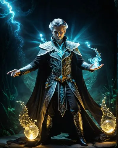 vergil,raistlin,sorcerer,electro,uatu,god of thunder,Conceptual Art,Fantasy,Fantasy 30