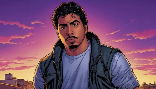 vector illustration,vector art,twitch icon,portrait background,che,kabir,edit icon,dusk background,comic style,abdel rahman,animated cartoon,vector image,vector graphic,city ​​portrait,game illustration,cholado,abu-dhabi,tony stark,main character,custom portrait,Illustration,American Style,American Style 07