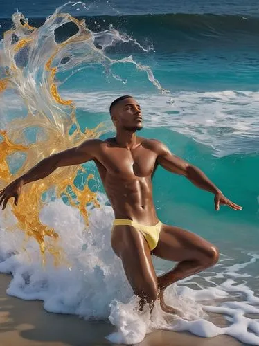 sea water splash,water splash,aqualad,oshun,splash photography,merman,Art,Classical Oil Painting,Classical Oil Painting 01