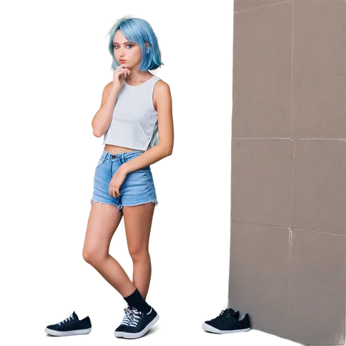 blue shoes,blue hair,denim background,2d,denim shapes,denim skirt,roller skating,jeans background,denim,aqua,denim bow,skort,concrete background,short,roller skate,baby blue,periwinkle,color blue,fashion vector,pixie-bob,Conceptual Art,Daily,Daily 30