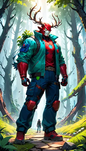 forest man,farmer in the woods,lumberjack,game illustration,woodsman,the stag beetle,forest workers,forest background,groot super hero,forest animal,forest king lion,mountain guide,hellboy,the forest fell,game art,cartoon forest,ranger,gigantic,god of thunder,the forest,Anime,Anime,Cartoon