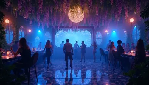 suspiria,dandelion hall,nightclub,blue room,tropico,riviera,biophilia,valerian,baoli,ballroom,tentorium,sanctum,kanaloa,odditorium,arbor,sensorium,paradisus,cabaret,party decoration,wedding hall,Photography,General,Realistic