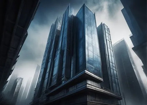 barad,arkham,cybercity,gotham,the skyscraper,lexcorp,arcology,skyscraper,coldharbour,coruscant,highrises,skyscraping,oscorp,black city,cybertown,high rises,futuristic architecture,gothams,tall buildings,dystopian,Illustration,Black and White,Black and White 23