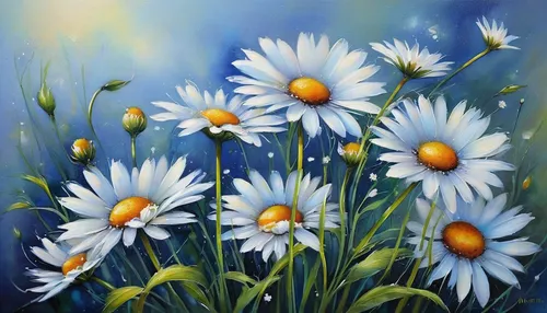 blue daisies,white daisies,australian daisies,daisies,daisy flowers,marguerite daisy,sun daisies,barberton daisies,ox-eye daisy,african daisies,oxeye daisy,shasta daisy,marguerite,leucanthemum,flower painting,daisy flower,mayweed,perennial daisy,leucanthemum maximum,meadow daisy,Conceptual Art,Daily,Daily 32