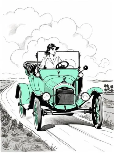 illustration of a car,steam car,cyclecar,delage,jalopy,amstutz,Illustration,Vector,Vector 06