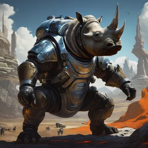 rhino,armored animal,kosmus,renascence bulldogge,rhinoceros,black rhinoceros,fuel-bowser,uintatherium,warthog,skylander giants,black rhino,minotaur,mastiff,boar,bear guardian,triceratops,dung beetle,petrol-bowser,cynorhodon,indian rhinoceros,Art,Classical Oil Painting,Classical Oil Painting 26