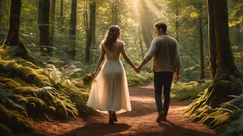 a fairy tale,forest walk,forest background,fantasy picture,fairy tale,fairytale,enchanted forest,forest path,world digital painting,adam and eve,in the forest,forest of dreams,garden of eden,romantic scene,the forest,girl and boy outdoor,fairytales,the woods,fairy tales,wedding couple,Photography,General,Natural