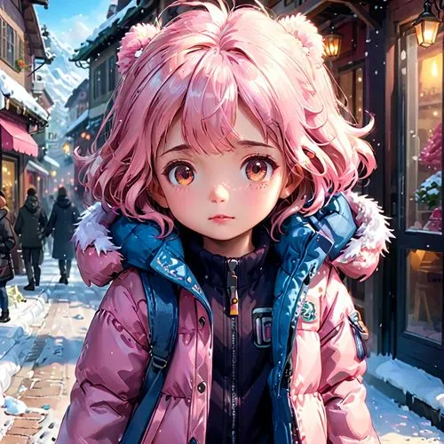 nadeshiko,nanami,natsuki,akari,in the snow,kofuku,Anime,Anime,General