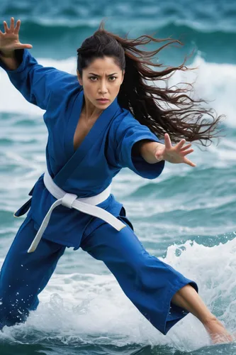 Compose a thrilling action sequence where Daniela Villarreal must use her exceptional martial arts skills to save the day.,japanese martial arts,karate,vovinam,sambo (martial art),martial arts,kajuken