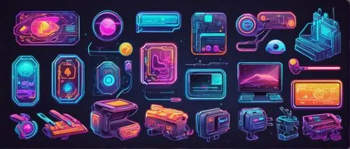 neon ghosts,80's design,set of icons,neon candies,80s,phone icon,mobile video game vector background,neon coffee,tetris,devices,icon set,pixel cells,cellular,neon light,cyberspace,electronics,neon sign,galaxy types,neon cocktails,neon drinks,Unique,Design,Sticker