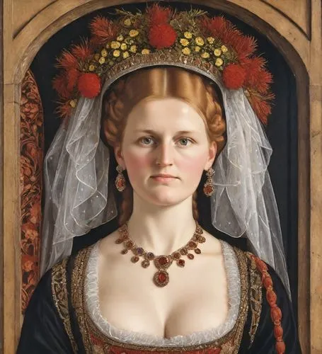 perugini,timoshenko,portrait of a girl,portrait of a woman,portrait of christi,tymoshenko,elizabeth i,tudor,girl in a wreath,magdalene,mezzosoprano,habanera,seberg,gothic portrait,principessa,eugenie,cepora judith,margareta,elizaveta,marquesa,Digital Art,Classicism