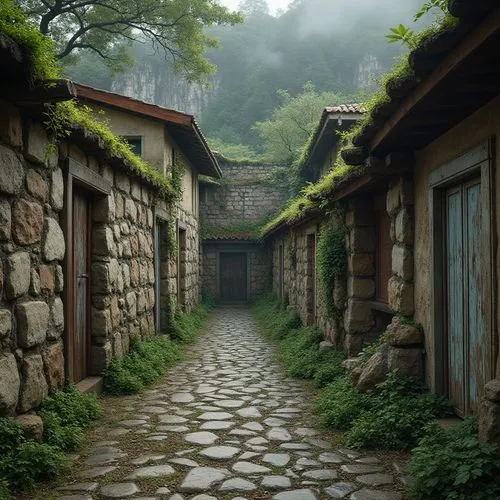 korean folk village,south korea,hanok,wuyuan,goryeo,anseong,taechon,sungkyunkwan,narrow street,hushan,dongbuyeo,korean village snow,kangding,skorean,sukjong,shannxi,laoshan,shaoming,ruelle,alley,Photography,General,Realistic