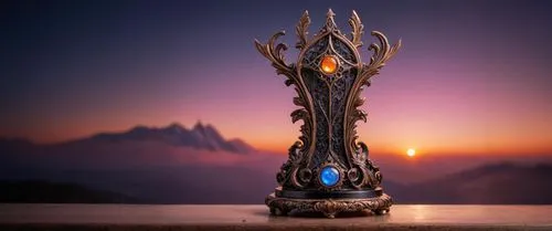 пусто, закат,the throne,incense with stand,incense burner,throne,thrones,lotus stone,games of light,golden candlestick,the eternal flame,the pillar of light,gold chalice,lord shiva,olympic flame,candl