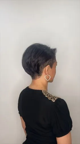 back of head,updo,undercut,dolcenera,shoulder length,pompadour