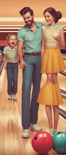 Generate a heartwarming GIF of a family enjoying bowling together,ten-pin bowling,candlepin bowling,bowling equipment,bowling balls,bowling,ten pin bowling,duckpin bowling,ten pin,bowling ball,lanes,h