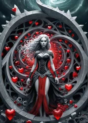 queen of hearts,red heart medallion,fire heart,celtic queen,red heart,fantasy art,the heart of,wind rose,the enchantress,red heart medallion in hand,heart flourish,heart and flourishes,heart chakra,sorceress,fantasy picture,seerose,red rose,heart swirls,fantasy woman,heart background,Illustration,Realistic Fantasy,Realistic Fantasy 47