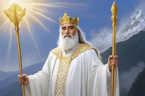 king david,archimandrite,king caudata,emperor,benediction of god the father,hieromonk,gandalf,king ortler,angel moroni,the ruler,zoroastrian novruz,father frost,thracian,king arthur,god,excalibur,kirghystan,god of the sea,golden crown,torch-bearer,Illustration,Black and White,Black and White 13