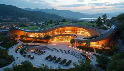 therme,svizzera,lefay,tulou,wildbad,open air theatre,gottardo,concert hall,snohetta,liechtenstein,futuristic art museum,otaru aquarium,lindbaek,planica,alpine restaurant,gstaad,safdie,jecheon,hushan,bicocca,Photography,General,Realistic