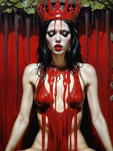 countess,vampira,elektra,viveros,pernicious,baroness,sanguinary,sanguine,vampire woman,satana,vampirella,bloodsucker,babalon,vampire lady,red paint,vanderhorst,jasinski,vermelho,lilith,gothika,Illustration,Realistic Fantasy,Realistic Fantasy 10