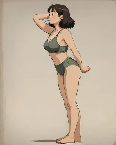 pinu,himawari,rumiko,hosoda,summer swimsuit,pin-up girl,bathing suit,fujiko,swimsuit,kuchel,fleischer,fubuki,beachwear,swimsuits,lois,tiana,jasmine,shapewear,watercolor pin up,retro pin up girl,Illustration,Japanese style,Japanese Style 08