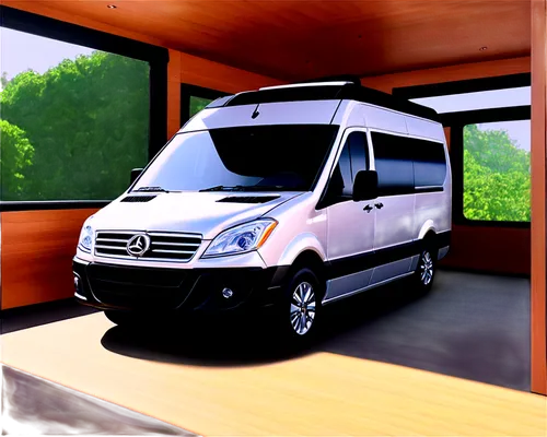 Class B RVs, sleek design, silver body, black windows, chrome wheels, luxurious interior, leather seats, wooden trim, panoramic roof, morning sunlight, soft focus, shallow depth of field, cinematic co