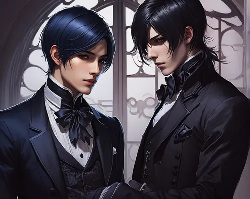 gothic portrait,gothic style,gothic,gothic fashion,grooms,suits,suit of spades,vampires,goths,gentleman icons,silver wedding,victorian style,wedding couple,groom,dark gothic mood,wedding icons,bridegroom,goth,tuxedo just,gentlemanly,Conceptual Art,Fantasy,Fantasy 17