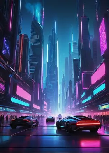 futuristic landscape,futuristic,cyberpunk,3d car wallpaper,neon arrows,cityscape,futuristic car,colorful city,metropolis,80's design,fantasy city,neon lights,80s,ultraviolet,neon ghosts,neon,i8,night highway,electric,city highway,Conceptual Art,Fantasy,Fantasy 30