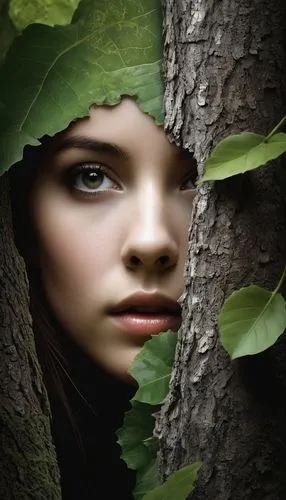 girl with tree,dryad,dryads,leafed through,jingna,faery,birch tree background,faerie,arboreal,undergrowth,the girl next to the tree,chipko,understory,mystical portrait of a girl,regard,deviantart,seelie,celtis,girl in the garden,leafed,Photography,Artistic Photography,Artistic Photography 06