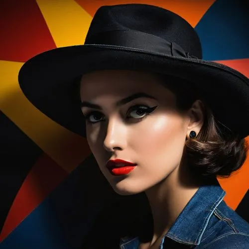 retro woman,hat retro,girl wearing hat,retro girl,black hat,vintage woman,the hat-female,retro women,colorizing,fashion vector,leather hat,retro 1950's clip art,beret,trilby,woman's hat,portrait background,red hat,women's hat,bowler hat,colorization,Photography,Black and white photography,Black and White Photography 08