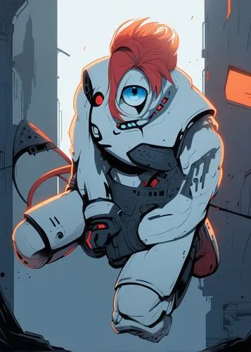 descender,celldweller,gaige,shatterstar,zarya,robotboy,Art,Artistic Painting,Artistic Painting 48