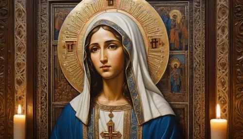 the prophet mary,to our lady,carmelite order,mary 1,seven sorrows,fatima,greek orthodox,jesus in the arms of mary,rosary,mary,portrait of christi,benediction of god the father,praying woman,woman praying,church painting,candlemas,the angel with the veronica veil,hand of fatima,nativity of jesus,nativity of christ,Conceptual Art,Graffiti Art,Graffiti Art 12