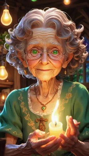 grandma,grandmother,elderly lady,granny,candlemaker,old woman,elderly person,granny smith,grama,geppetto,agnes,nanny,elsa,grandparent,fire artist,angelica,elf,older person,fairy tale character,berta,Conceptual Art,Fantasy,Fantasy 31