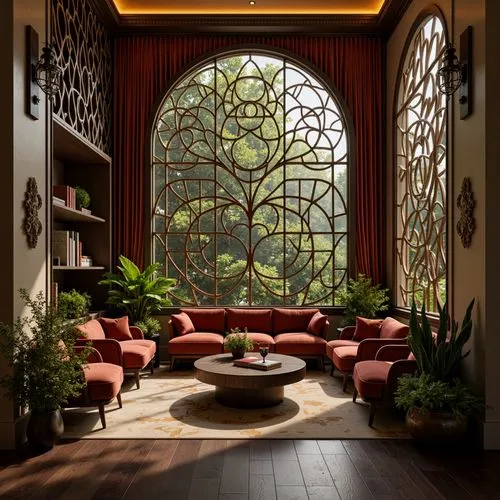 sitting room,lobby,cochere,riad,interior decor,hotel lobby,ornate room,alcove,moroccan pattern,interior design,interior decoration,conservatory,living room,arabic background,sunroom,livingroom,interiors,amanresorts,persian architecture,breakfast room