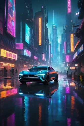 futuristic,3d car wallpaper,cyberpunk,toyota supra,cityscape,neon arrows,80's design,honda nsx,corvette,futuristic landscape,i8,supra,camaro,80s,mazda rx-7,urban,toyota ae85,lamborghini,futuristic car,chevrolet corvette,Illustration,American Style,American Style 01