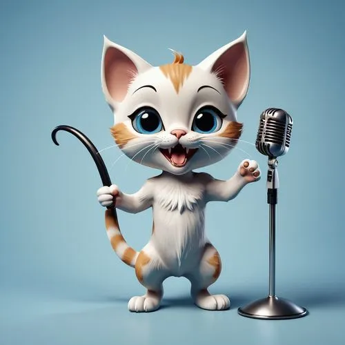 cartoon cat,suara,cute cartoon character,singing,launchcast,cute cartoon image,Photography,General,Realistic