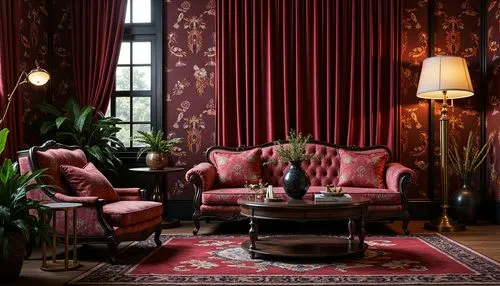 victorian room,ornate room,sitting room,interiors,gournay,danish room,interior decor,parlor,royal interior,showhouse,furnishings,driehaus,wingback,opulently,zoffany,chaise lounge,armchair,upholsterers,great room,chateauesque