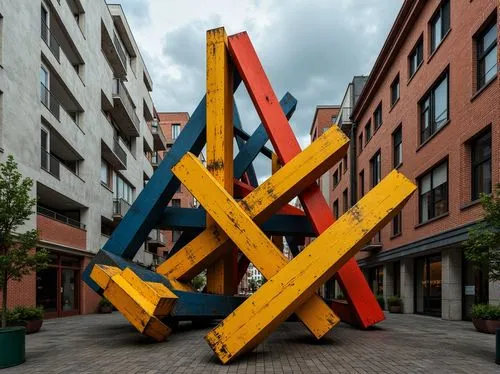 brindleyplace,public art,holocaust memorial,hafencity,sundbyberg,steel sculpture,broadgate,heerlen,tetrahedra,deconstructivist,hypercube,wooden cubes,rigshospitalet,deconstructivism,moabit,sindelfingen,scuplture,chemnitz,hambourg,drammen