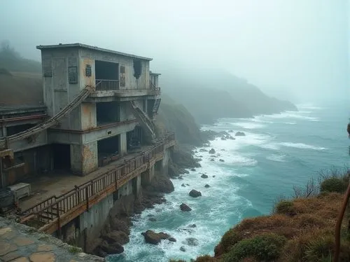 bixby creek bridge,cliff coast,esalen,highway 1,cliffside,montara,pacific coastline,pigeon point,cliffs ocean,oceanfront,cliff top,coastline,pacific coast highway,clifftop,pacifica,abandoned places,abandoned place,mendocino,lookout tower,scripps,Photography,General,Realistic