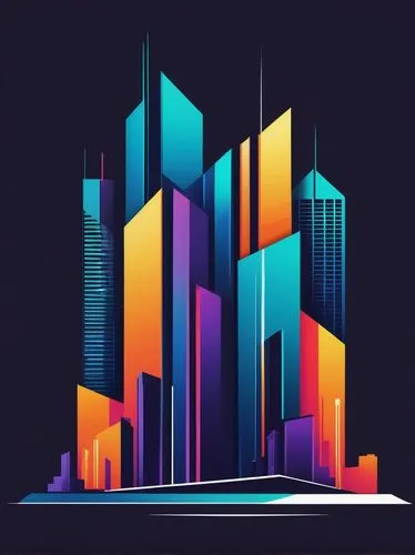 ctbuh,colorful city,cityscape,cybercity,city blocks,skyscrapers,city skyline,cityzen,gradient effect,isometric,vector graphic,cinema 4d,cities,skyscraping,citydev,city,tall buildings,urban towers,metropolis,hypermodern,Illustration,Vector,Vector 11