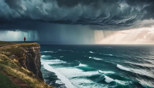 nature's wrath,sea storm,stormy sea,natural phenomenon,shelf cloud,cliffs ocean,atmospheric phenomenon,storm,cliff of moher,storm ray,storm clouds,meteorological phenomenon,new south wales,monsoon,orkney island,cliffs of moher,storm surge,the storm of the invasion,australia,san storm,Photography,General,Realistic