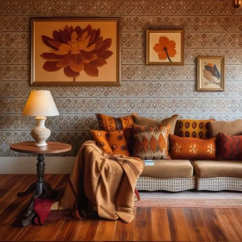 patterned wood decoration,yellow wallpaper,interior decoration,interior decor,autumn decor,moroccan pattern,contemporary decor,sitting room,search interior solutions,autumn plaid pattern,wall plaster,