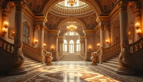 hall of the fallen,hallway,ornate room,corridor,mirogoj,grandeur,ornate,theed,europe palace,staircase,baroque,marble palace,corridors,royal interior,aisle,mikhailovsky,entrance hall,bahai,staircases,stairway,Photography,General,Realistic