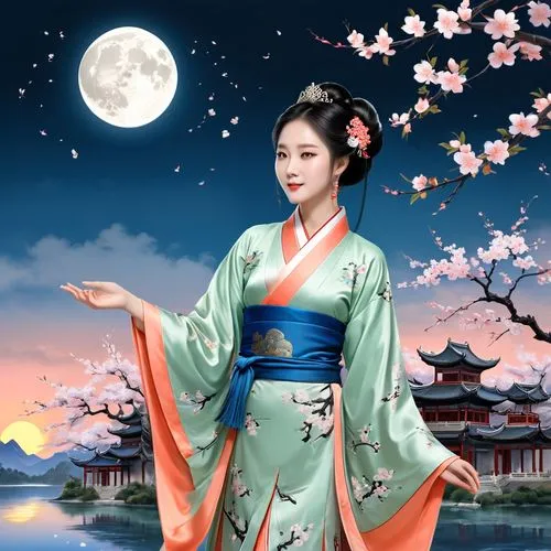 chuseok,hanfu,joseon,wulin,hanbok,gisaeng,zhiyuan,gojoseon,goryeo,oriental princess,mid-autumn festival,sanxia,dongyi,jingqian,yunwen,korean culture,yimou,daiyu,plum blossom,myongji,Unique,Design,Logo Design