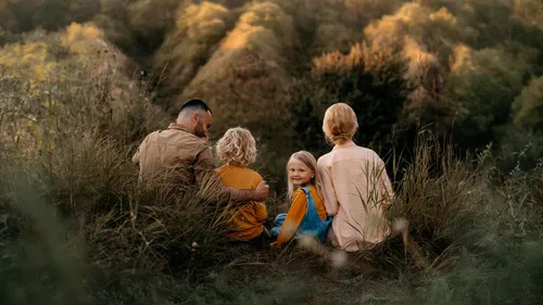 photographing children,yellow jumpsuit,foragers,happy children playing in the forest,broomrape family,yellow grass,people in nature,golden october,hemp family,buddhists monks,holy family,buckthorn fam