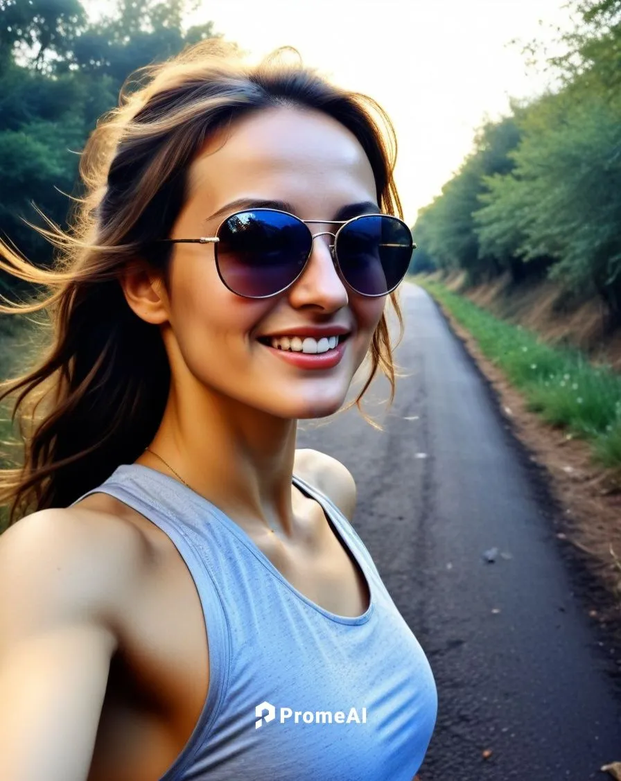 a girl with sunglasses is standing by the road,giada,vaanii,sonakshi,balija,vaani,nalini